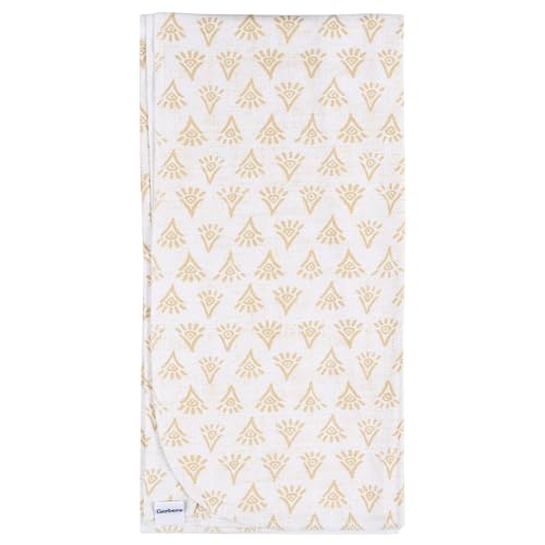 Image of Gerber Unisex Baby 100% Cotton Flannel Receiving Blankets 30x30 Inches (Pack of 4), Animal Geo Girl, One Size