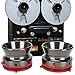 1 Pair Nab Hub Adapters, Reel to Reel Tape Nab Hub Adapter, 10 Inch Aluminium Nab Hub Adapter for Studer for Revox for Akai for Teac (Grey)