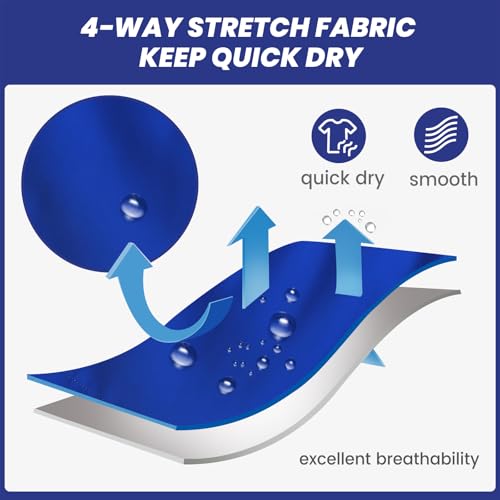 Image of maamgic Mens 7 inch Stretch Swim Trunks Quick Dry Mesh Lining Swimwear Bathing Suits