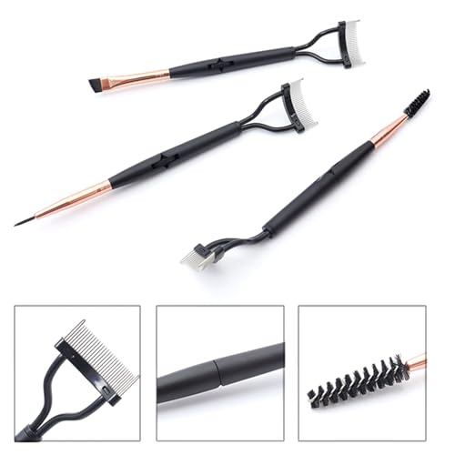 image for MEELYHOME Arced Eyelash Comb Double-Head Eyelash Separator Mascara App