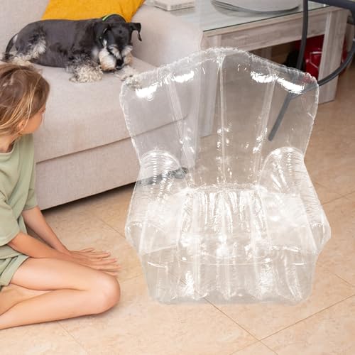 Fauteuil gonflable transparent en PVC léger et résistant - 7