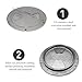 YINZINR 316 Grade Stainless Steel Inspection Deck Plate, 6inch Round Boat Access Hatch Cover/Deck Plate/Inspection Hatch, for Marine Boat Yacht Truck RV
