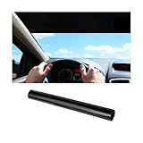 FALVFUN Car Windshield Tint Strip, 5% VLT Vehicle Front Windscreen Sun Visor Strip for UV Rejection & Heat Reduction, Auto Windshield Solar Protection Sticker, Universal for SUV Sedan Truck