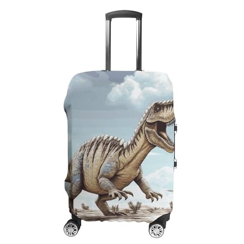 Travel Luggage Cover Suitcase Cover Suitcase Protector Dinosaur Walking Luggage Covers Washable Baggage Cover Elastic Anti-Scratch Suitcase Case Protector for Adult Personalized Suitcase Covers