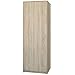 FRAMIRE U-42 szafa na ubrania z dębu sonoma, 1-drzwiowa szafa na ubrania, szafa na ubrania z barem i regałem, szafa na ubrania do sypialni, salonu, korytarza, 180 x 42 x 55 cm