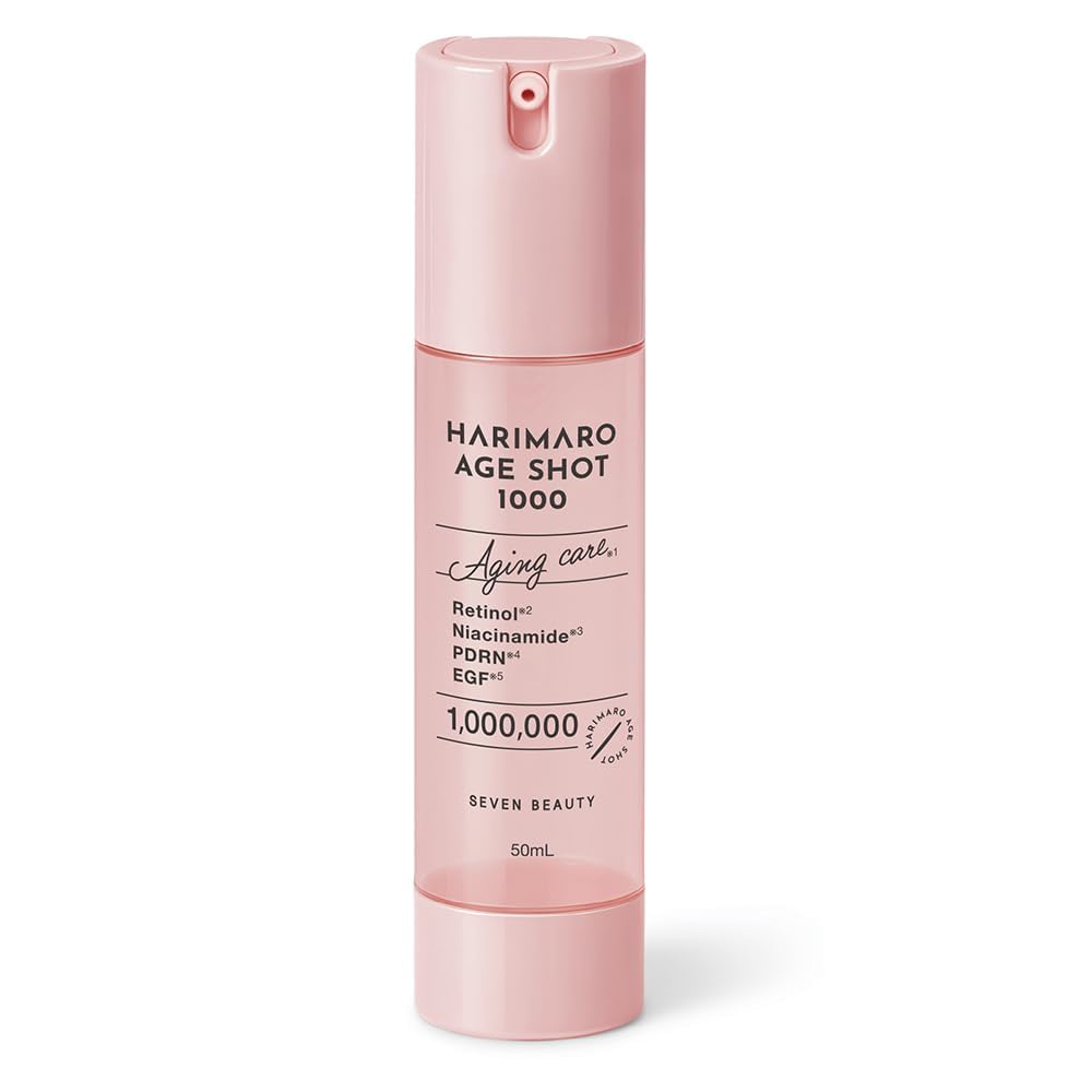 HARIMARO Harimaro Age Shot 1000 1.7 fl oz (50 ml) Spicure Essence Needle Essence Needle Essence Crisp Resilient Beauty Serum, Transparent, Moisturizing, Harimaro : Beauty