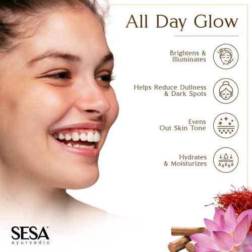 SESA Kumkumadi Face Serum 30ml for Radiant & Glowing Skin | Made with 40% Kumkumadi Thailam | Repairs Dull & Damaged Skin | Light Weight & Non... - Image 7