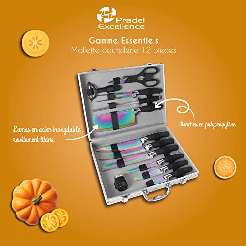 Mallette Couteaux Pradel Excellence 12 Pièces Manches Soft-Touch - 5