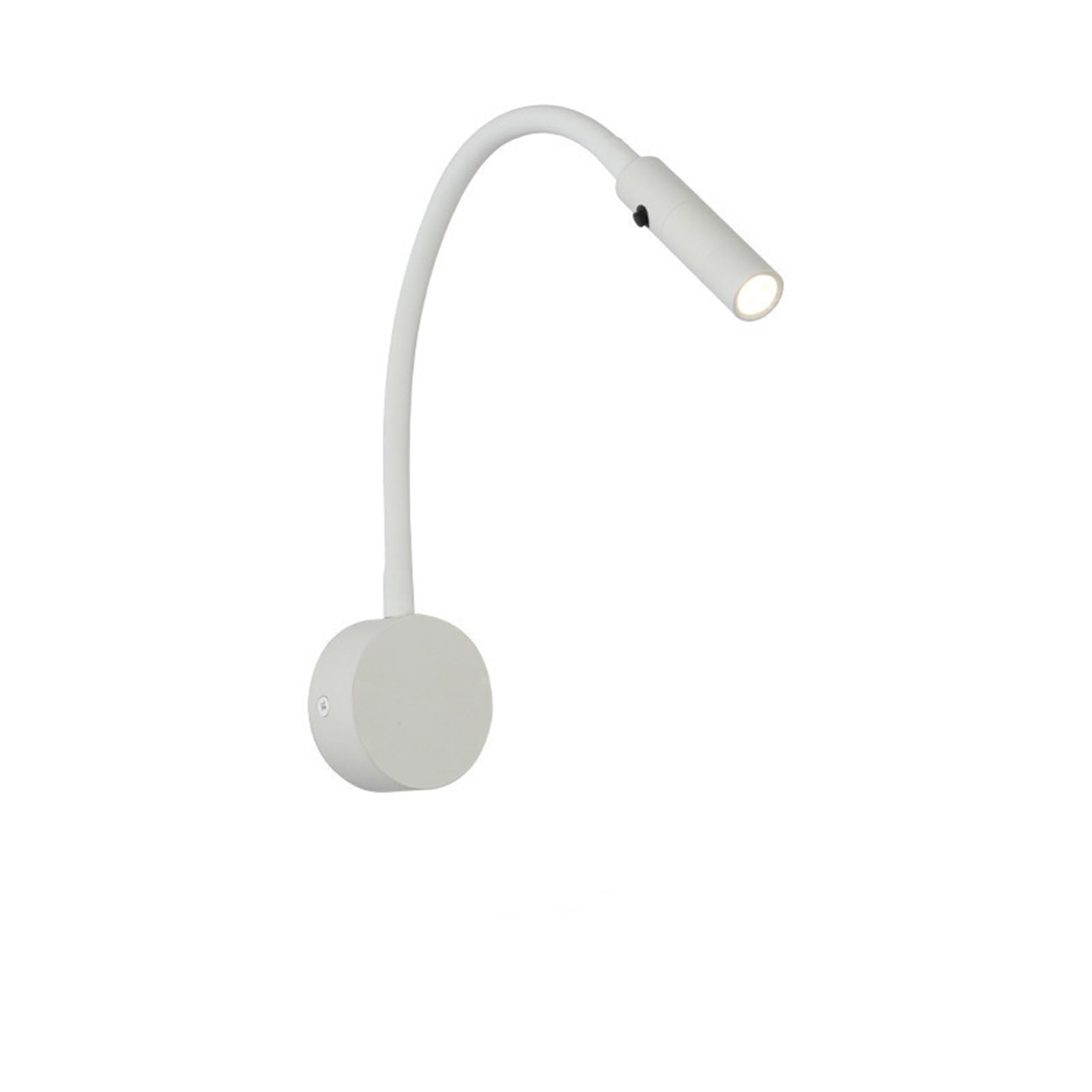 CCZRD 3W Reading Wall Lights with Switch Adjustable Bedroom Bedside Sconces Wall Mounted Study Lamps Fixture(Cold White,White 2)