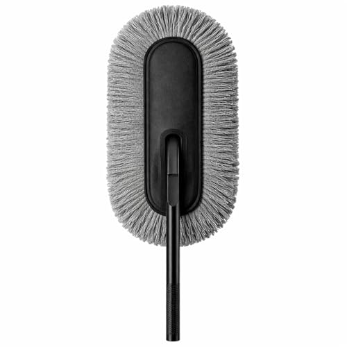 Image of JASIFS Car Duster - Lint-Free & Scratch-Free Car Cleaner Brush with Long Handle - Car Dust Cleaner Features Paraffin Wax Coating for 2X Better Cleaning Performance - Car Cleaning Brush for Exterior