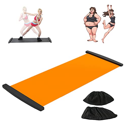 SFNTION Slide Board for Workout with End Stops Anti Slip Slide Mat Training for Leg, Pot Training Fitness and Improve Balance Ability