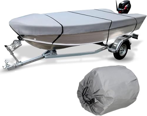 Housse de bateau grise 600D pour coque en V et remorquage - 2