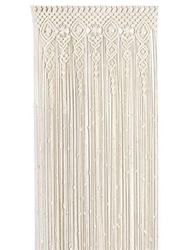 GNEHCUY Macrame Cortinas, Cortinas De Borla 100x200cm Pared Colgando Cortina Cortina Tapicería Decoración De Pared Habitación Hogar Adorno De Boda