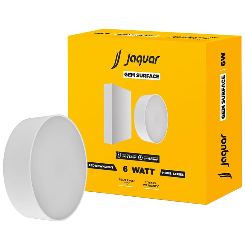 Image of Jaquar 6W Gem Trimless Round Surface Downlight Natural White Pack 1