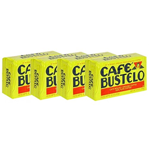 Café Bustelo Coffee Espresso, 10 Ounce Bricks (Pack of 4)