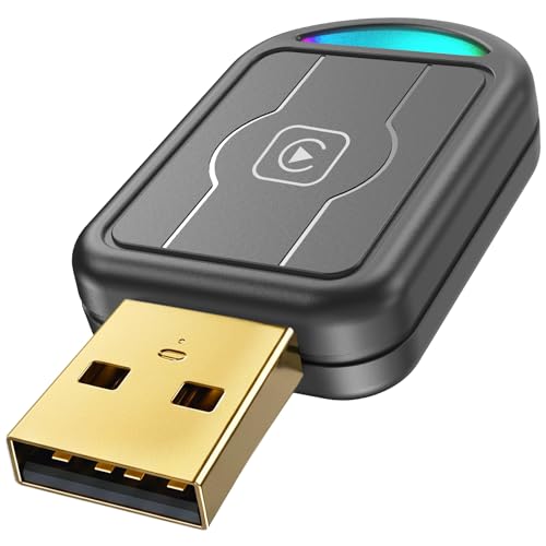 Image of Wireless CarPlay Adapter for Apple iPhone - Convert Wired to Wireless Car Play, Mini & Gold-Plated Connector, A8 Chip, Quick Auto Connect, USB A /C Plug and Play, for iPhone iOS 10+ & Cars from 2016+