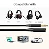 Headphone Splitter 2 in 1 Y-Splitter Replacement Audio Extension Cable Compatible with HyperX Cloud II/Cloud Alpha/Cloud Flight/Cloud Silver/Cloud Flight/CloudX Series Headsets, 6.5FT