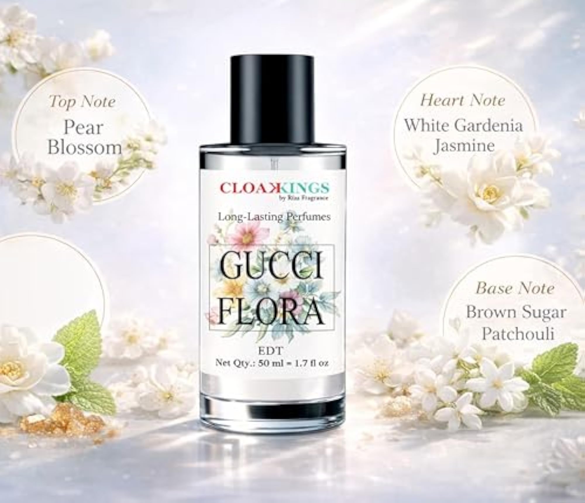 Flora Unisex Long Lasting Perfume, 50ml