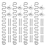 Cabilock 4 Sets Sofafeder und Einfacher Federwechsel Reparaturset aus Stahl mit Starker Tragfähigkeit in Schwarz Polsterzubehör für Sofa und Wohnzimmerpflege