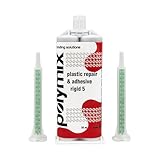 Polymix Rigid 5 Minute Working Time Automotive Multipurpose Plastic Repair and Adhesive 50ml Cartridge & Two...