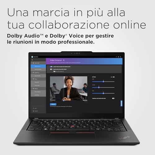 Notebook 13.3 Pollici ThinkPad X13 Gen 5, PC Portatile Professionale Windows 11 Pro, Intel Core Ultra 7 155U, RAM 16GB LPDDR5X, 512GB SSD NVMe - Laptop Grafica Intel, Computer Audio Dolby - Notebook - Immagine 3