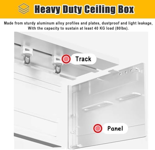 Extra Long 8ft Curtain Track Rod - Wall Mounted Cover for Living Room, Single Track Cassette Baffle System, Perfect for Home Décor & Stylish Window Treatments