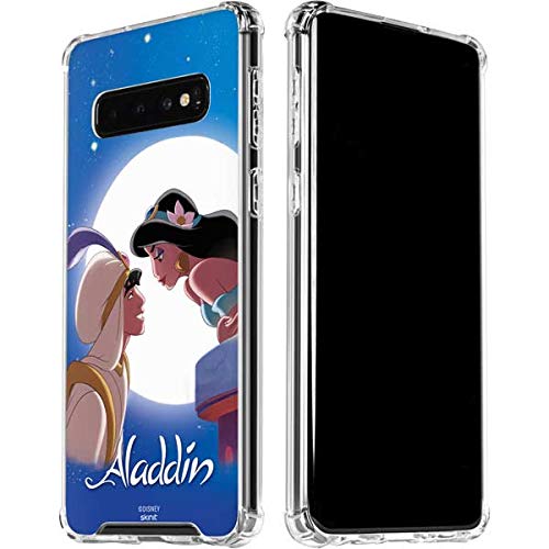 Skinit Clear Phone Case Compatible With Samsung Galaxy S10 - Officially Licensed Disney Aladdin And Princess Jasmine Design #TOP1