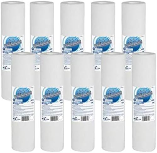 Aquafilter FCPS Melt-blown PP Sediment filter cartridge - 10pk - 10" x 2.5" - 20 Micron