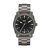 Fossil Men's Machine Quartz Stainless Steel Watch, Three-Hand Watch, Color: Smoke Model FS4774