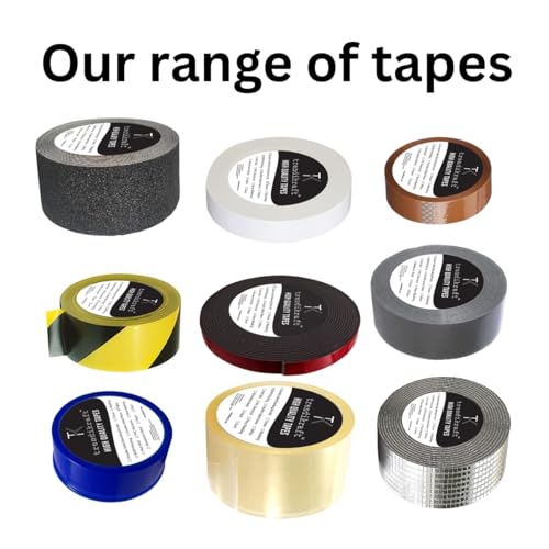 Image of 50mm x 18 meter Yellow & Black Anti Skid Anti Slip Grip Tape for Stairs Adhesive Caution Tape for Slippery Floors Staircase Ramps Indoor Outdoor Use Keeps You Safe