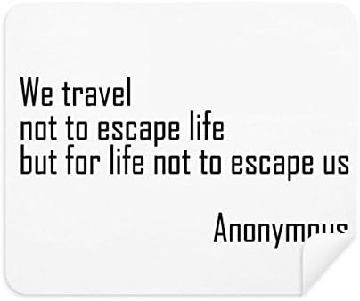 We Travel Not Escape Life Cleaning Cloth Screen Cleaner 2pcs Suede Fabric image 2
