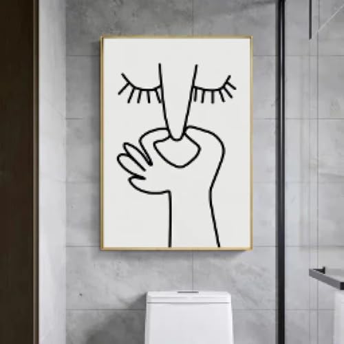 Mauvaise odeur affiche drôle pour salle de bain et toilettes grand format - 2