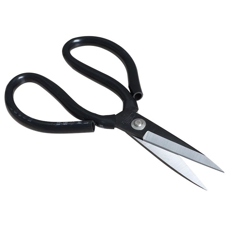 Professional 8 Inch Multipurpose Garden Scissor with Non-Slip Black Rubber Handle | Carbon Steel Sharp Blades for Gardening, Tailoring, Leather Cutting, Fabric, Pruning & Household Use-image-37