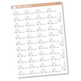Pay Rent Icon Script Planner Stickers and Labels | FC11 | E-110-B