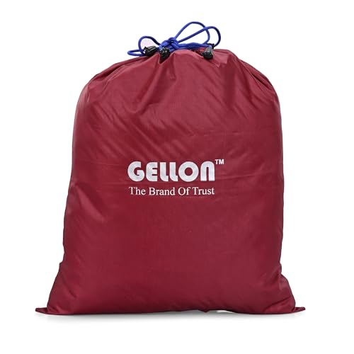 Image of Gellon 2 Pc Shoes Bag in Umbrella Cloth with Water Proof for Travel & Storage Travel Organizer for Women & Men Travel Accessories Shoes Cover Pouch for Travel Essentials in Maroon Color