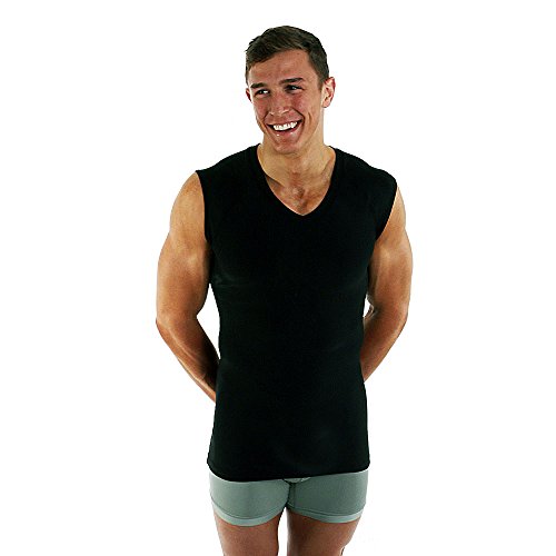 Gynecomastia/Man Boob Compression Undershirt with Max-Fit Instant Chest Slimming2