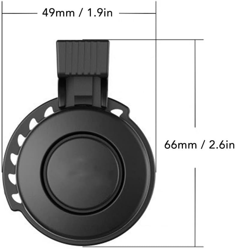 Waterproof Electric Bicycle Bell, Electronic Bicycle Horn Loud Volume Cycling Handlebar Electric Bike Ring Mini Alarm Bell
