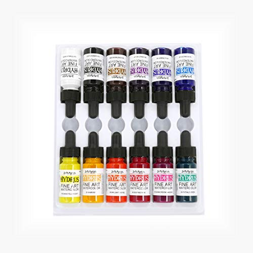 Dr. Ph. Martin's Hydrus Fine Art Watercolor, 0.5 Fl Oz (Pack of 6), Set 1 Colors - Image 3