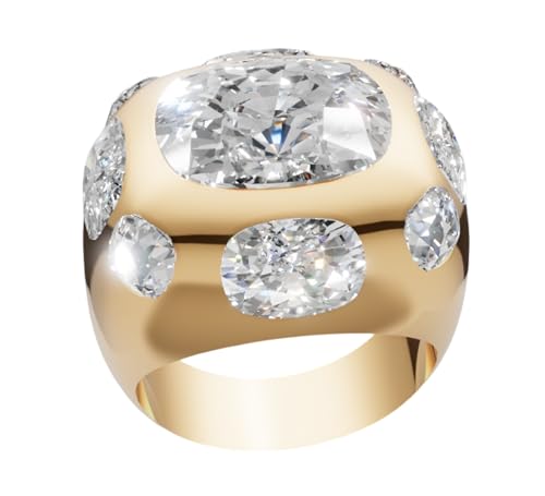 Bague dôme Doré Monaco le bijou volumineux léger et confortable à porter