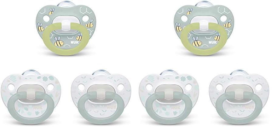 Image of NUK Orthodontic Pacifier Value Pack, Boy, 0-6 Months, 3-Pack (Pack of 2)