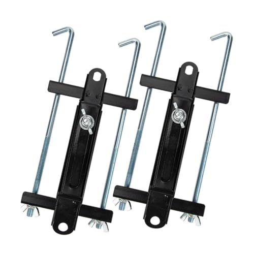 Happyyami 2Pcs Adjustable Car Battery Holders Metal Bracket for Secure Battery Support for Car Maintenance Ensures Stability Robust Security Easy Installation