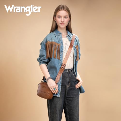 Image of Wrangler Small Crossbody Bags for Women Aztec Mini Purses with Guitar Strap | with Guitar Strap