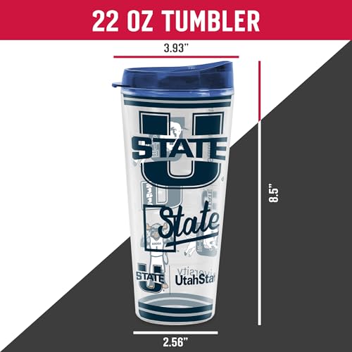 Image of Rico Industries NCAA College Double Wall Mayhem 16oz Or 20oz Tritan Tumbler W Lid