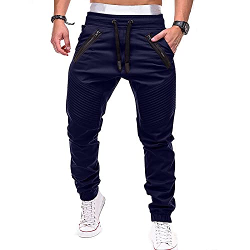 Men's Joggers Pants Fashion Sport Bandage Casual Loose Drawstring Sweatpants, M-4XL4
