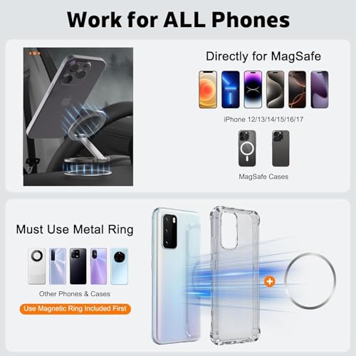 Zitel MagSafe 360° Rotatable Phone Grip Ring Holder Silver - Image 3