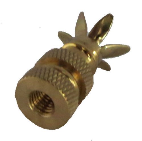 Image of LOT OF 10...SOLID BRASS 6-PRONG FINIAL BASES - MAKE YOUR OWN