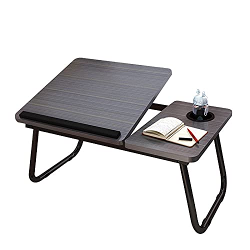 Laptop Bed Table with Foldable Legs and Adjustable Tray