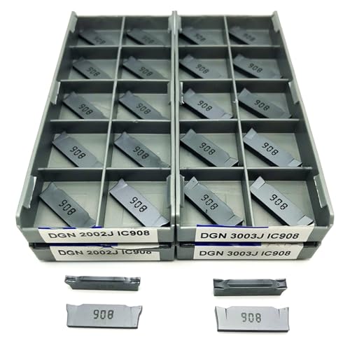 Insertos de carburo DGN3003J IC908 para evitar vibraciones en ranurado de torno 7