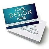 Personalised Business Cards Double Sided, Professional Digital Printing, Custom Business Cards, Loyalty Cards, Thank You Cards (350gsm Budget, 100)