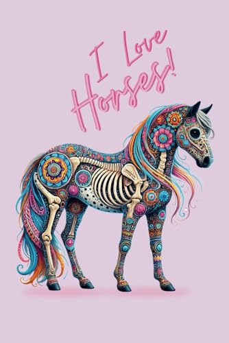 Notebook: I love horses (French Edition)